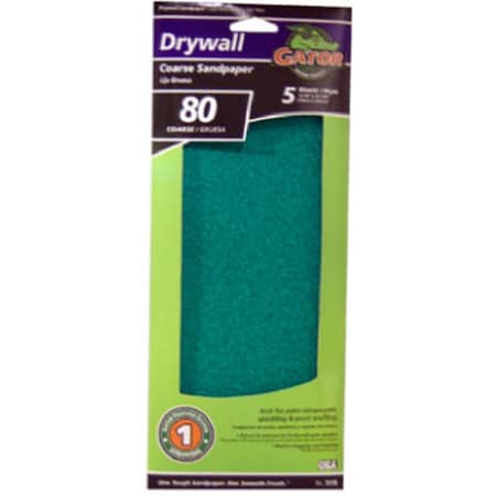 Gator Finishing 7275 4.25 in. 80 Grit Premium Pre-Cut Drywall Paper- 5 Pack 839466